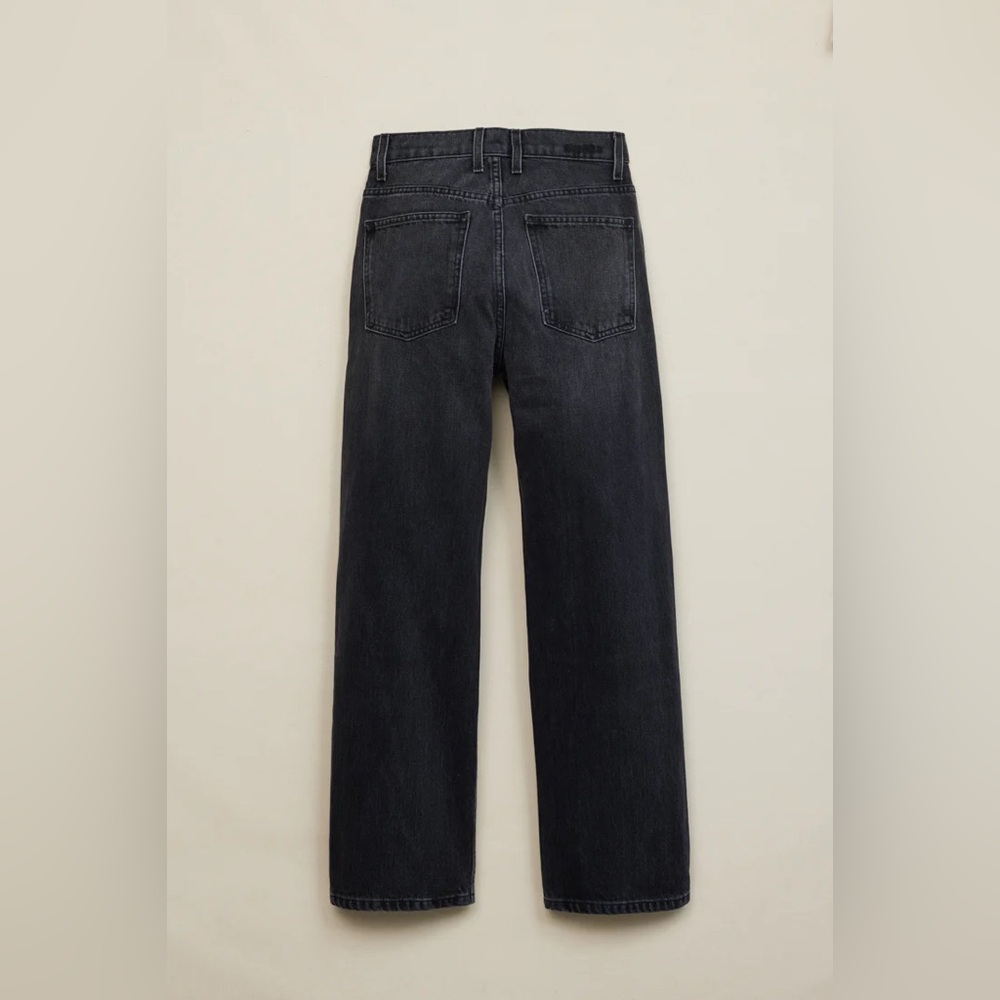 B Sides Plein Relaxed Straight Stil Black Jean - Made in USA - size 25 - Picture 5 of 13
